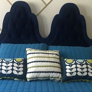 Set of three Orla Kiely bed throw pillows RARE